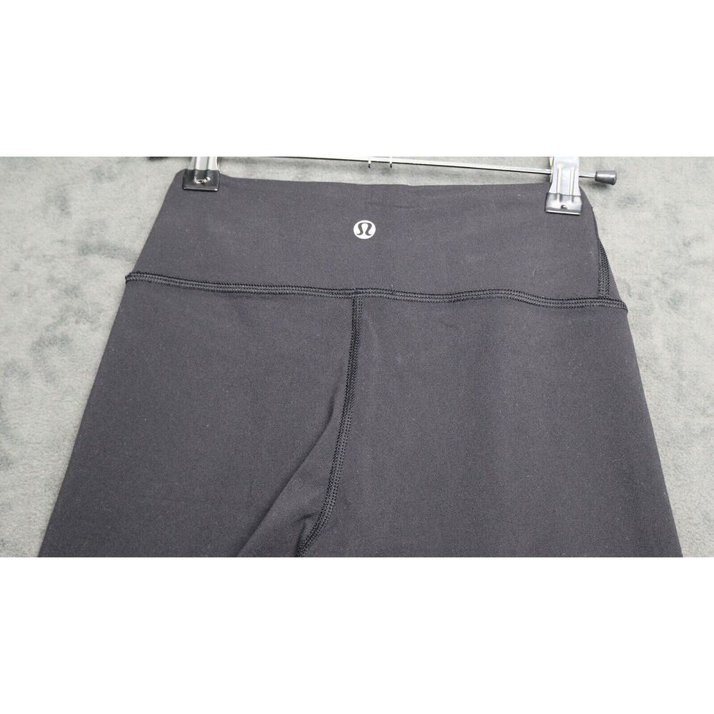 Lululemon Athletica Womens Cropped Capri Leggings Black Size 2 - Picture 5 of 8